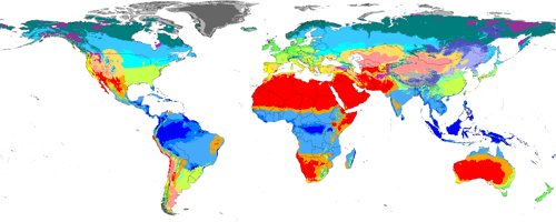 De atlas op de schop door verschuivende klimaatzones