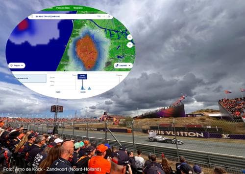 Dit wordt het weer tijdens de Grand Prix van Zandvoort!