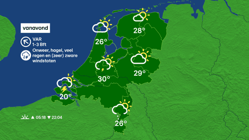 Hoe gevaarlijk worden de onweersbuien vanavond?