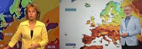 Haatreacties vanwege rode weerkaarten