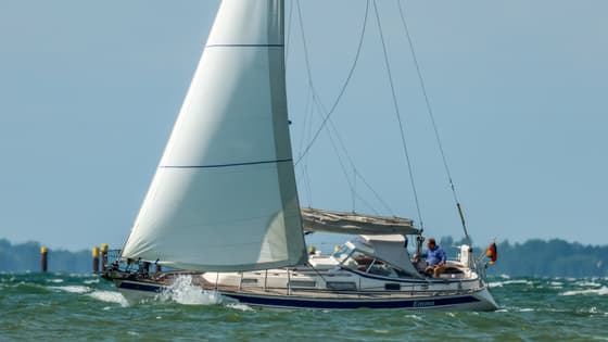 Veel wind op zee