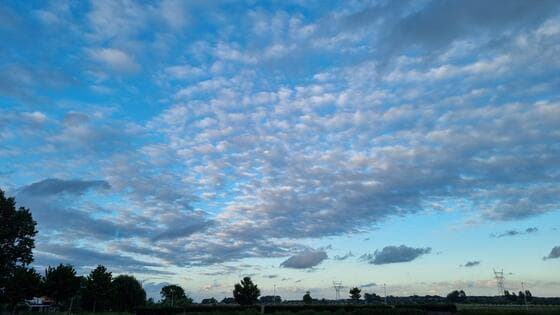 Avondwolkenlucht