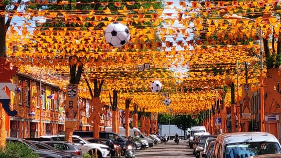 Oranjekoorts in de hitte....