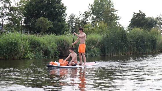 Verkoeling zoeken op het water