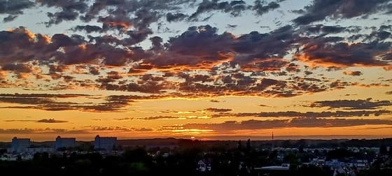 Mooie zonsondergang vanavond 