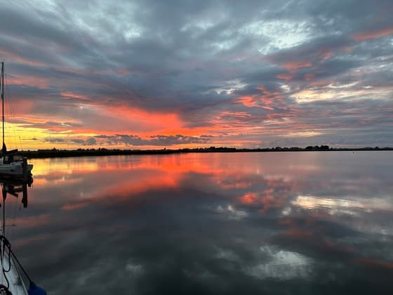 Zonsondergang 30 juni Gaastmeer Friesland 