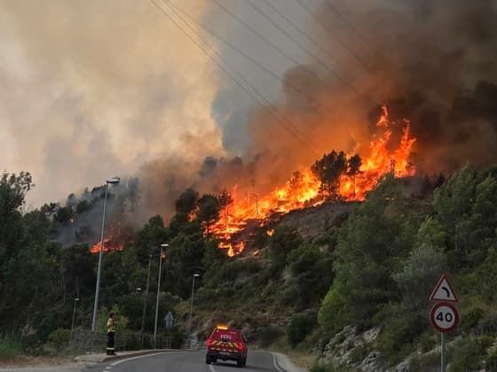 Foto's bosbranden Catalonië 6 juli 2026