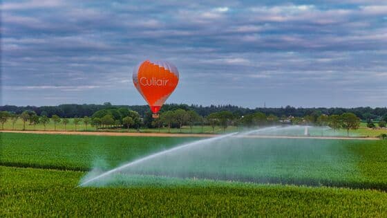 Mooie avond voor een ballonvaart