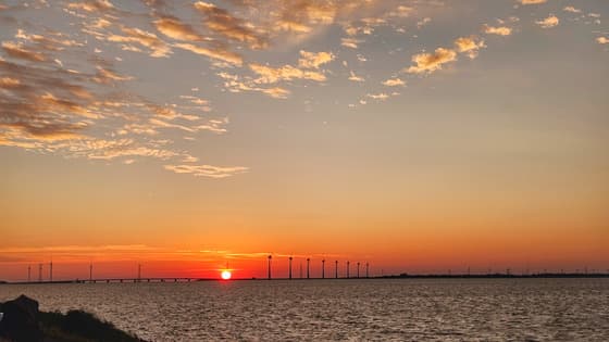 zonsondergang Ketelmeer 