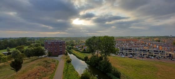 Wolken en zon vanmorgen 