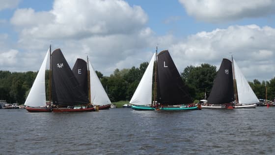 SKS skûtsjesilen vanmiddag op De Veenhoop Friesland