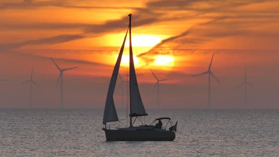 Zonsondergang IJsselmeer 