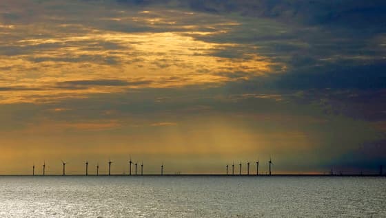 tijdens zonsondergang 