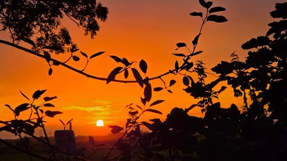Prachtige zonsondergang!