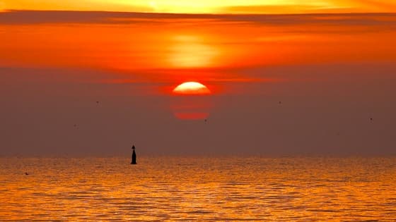 zonsopkomst IJsselmeer 