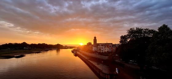 Schitterende zonsondergang 