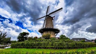 Hoop wind en bewolking