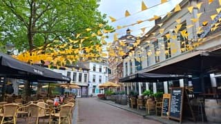 Hier zit het straks wel vol. Ginnekes Marktje 