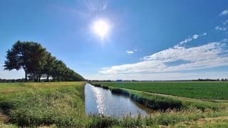 In de namiddag volop zon en blauw!
