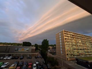 Wolkenvelden voorafgaand aan de onweer