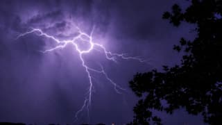 Zwaar onweer gisteravond laat