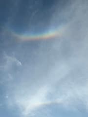 Géén regen, wel regenboog
