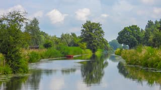 Wolken en veel groen
