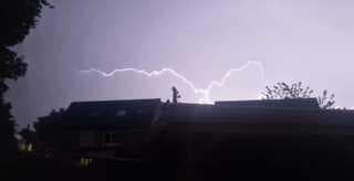 Onweer gisteravond in Roermond 