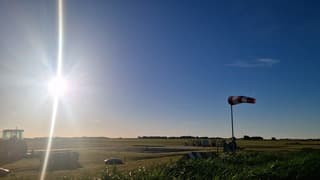Zonovergoten maar winderig op Texel 