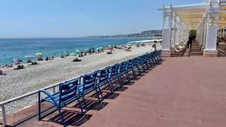 Promenade des Anglais In Nice, warm en benauwd