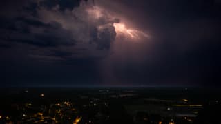 Onweer gisteravond