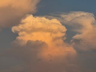 Wolken paddestoel