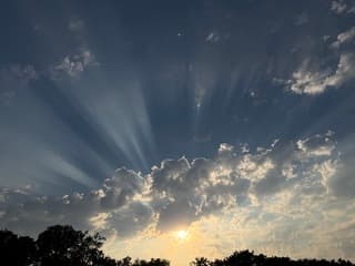 Prachtige zonnestralen 