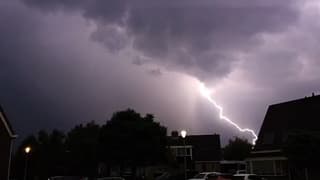 Onweer in Volendam 