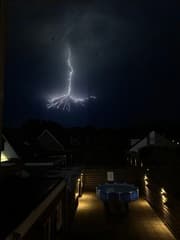 Bliksem boven Holwert