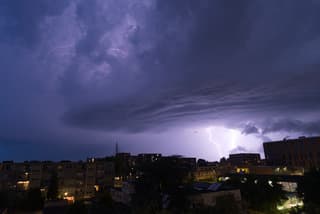 Onweer boven Utrecht