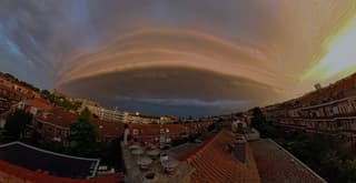 fish-eye wall cloud