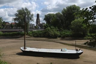 Bewolking en lage waterstand 