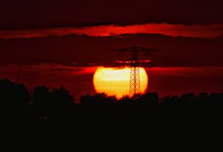 Zonsondergang 