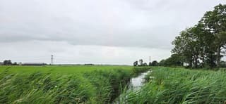 Bewolking en wind boven de provincie Groningen 