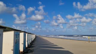 Wolken, wind en zon op Texel 