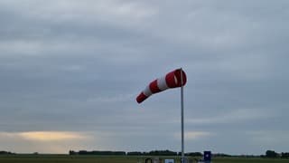 Stevige wind op Texel 