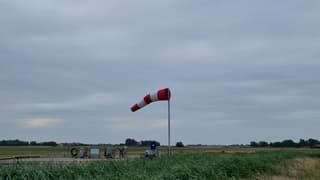 Stevige wind op Texel 