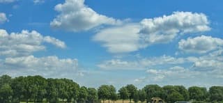 Mooi wolkendagje met veel wind 