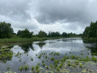 Over het water zie je het nog beter