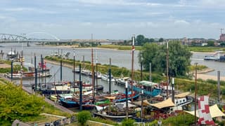 Bewolking aan de haven