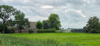 Bewolking en wind boven de provincie Groningen 