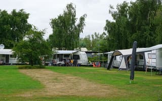 Bewolking op de camping 