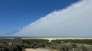 Shelf cloud bij Verklikkerplaat bij Renese
