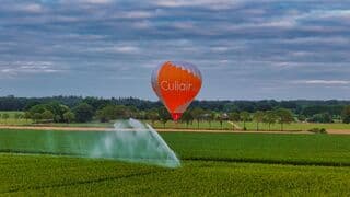 Mooie avond voor een ballonvaart. 